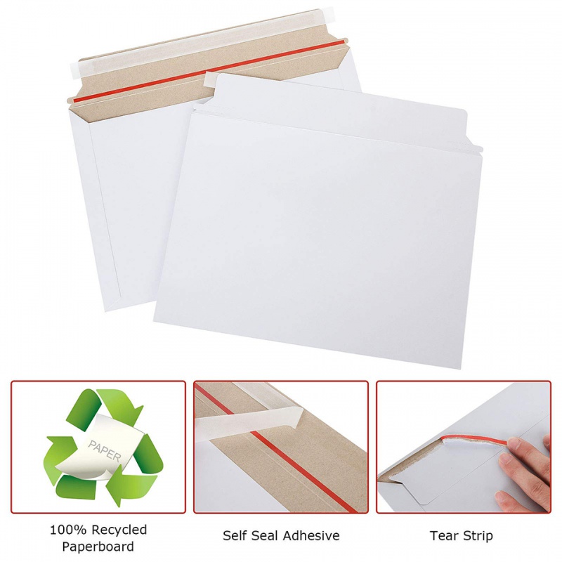 25Pcs White Rigid Mailers Stay – Letter Envelope Kraft Bewertung und Preis
