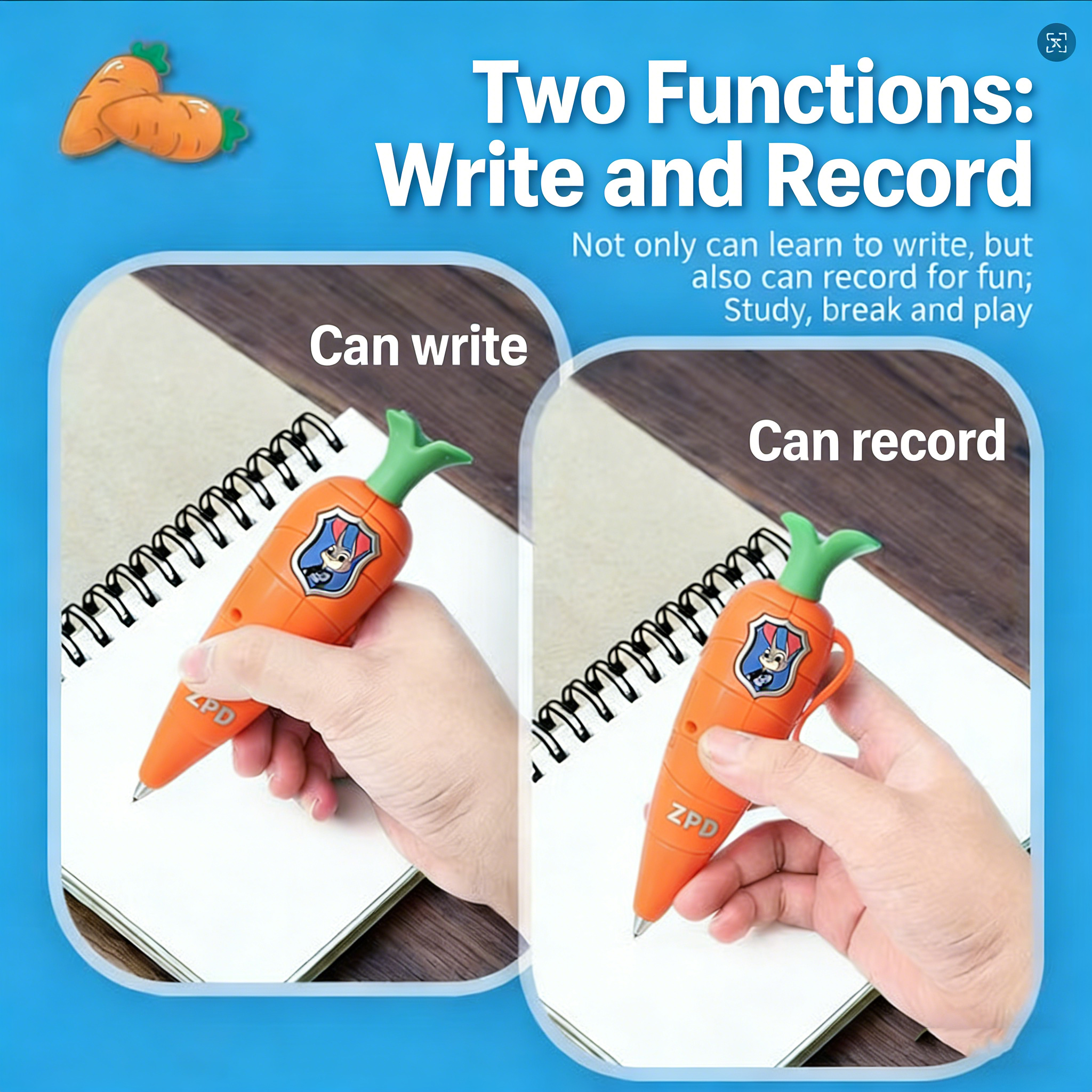Zootopia 2 Carrot Recorder Pen – Stationery Supplier Bewertung und Preis