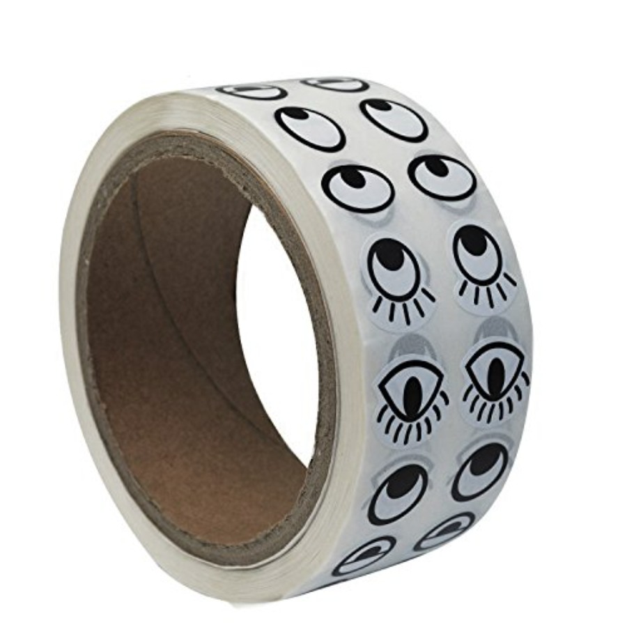 Black White Eye Stickers Label – Sticker Label Roll Bewertung und Preis