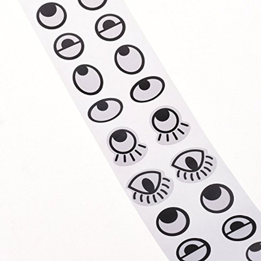 Black White Eye Stickers Label – Sticker Label Roll Bewertung und Preis