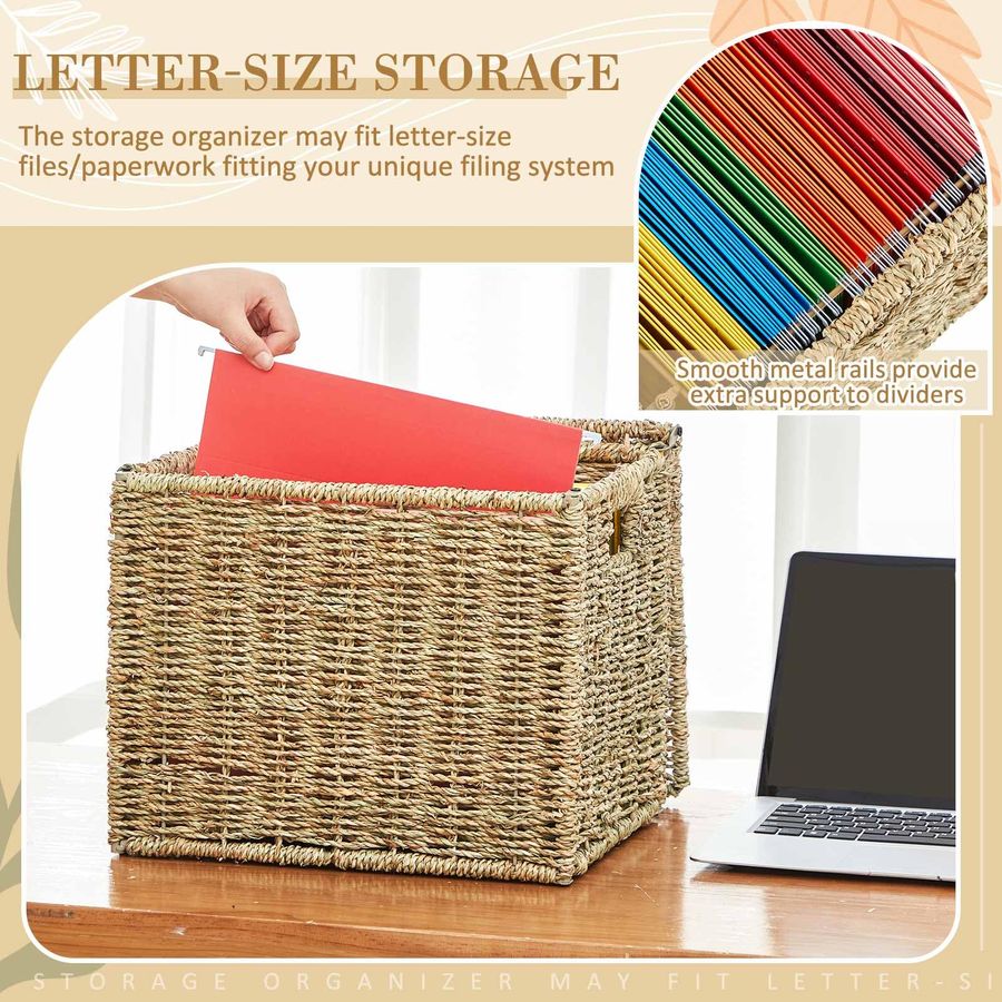 Seagrass File Box Organizers D – File Folder Hanging Bewertung und Preis