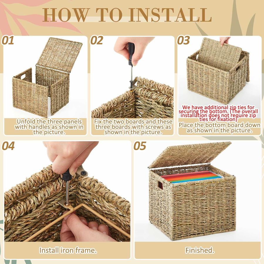Seagrass File Box Organizers D – File Folder Hanging Bewertung und Preis