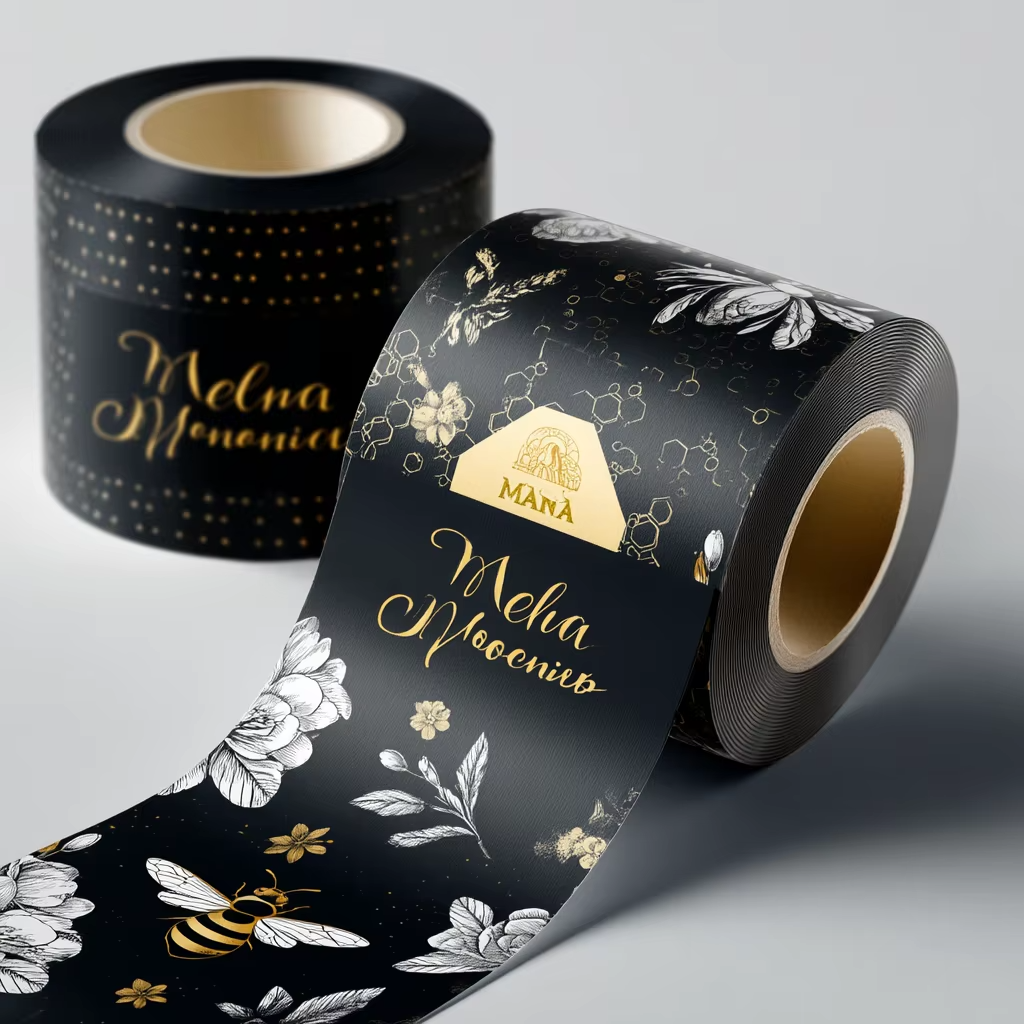 Custom Luxury Gold Foil Vinyl  – Sticker Label Roll Bewertung und Preis