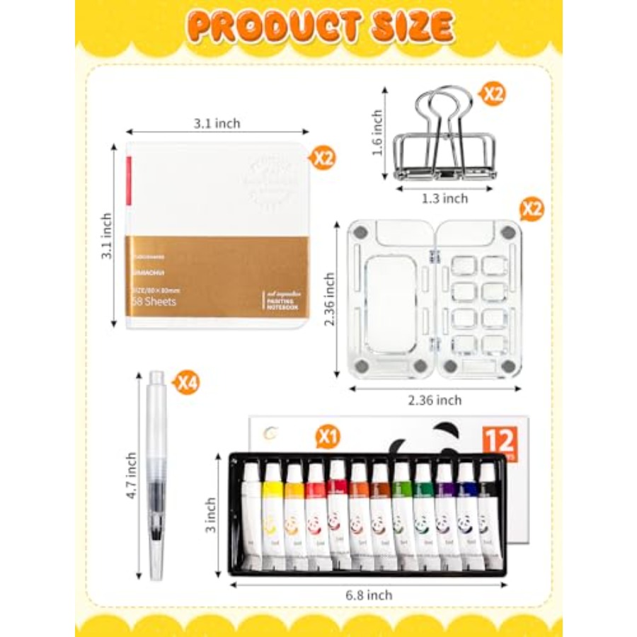 Mini Watercolor Paint Set Trav – Paperclip Magnetic Set Bewertung und Preis