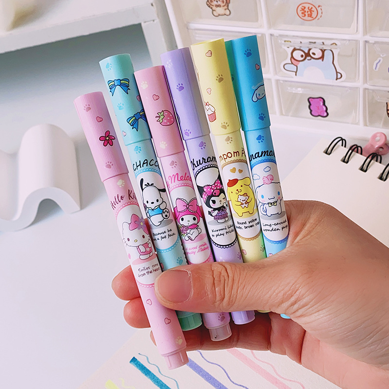6Pcs Sanrio Hello Kitty Highli – Highlighter Set Pastel Bewertung und Preis