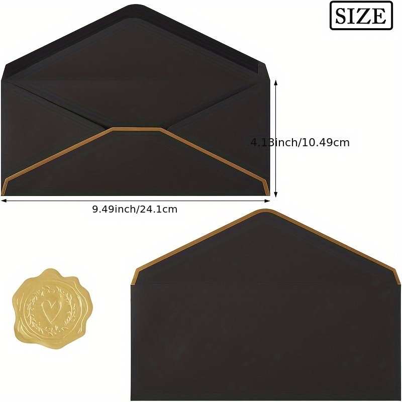 10 PCS  High-end Black Envelop – Letter Envelope Kraft Bewertung und Preis