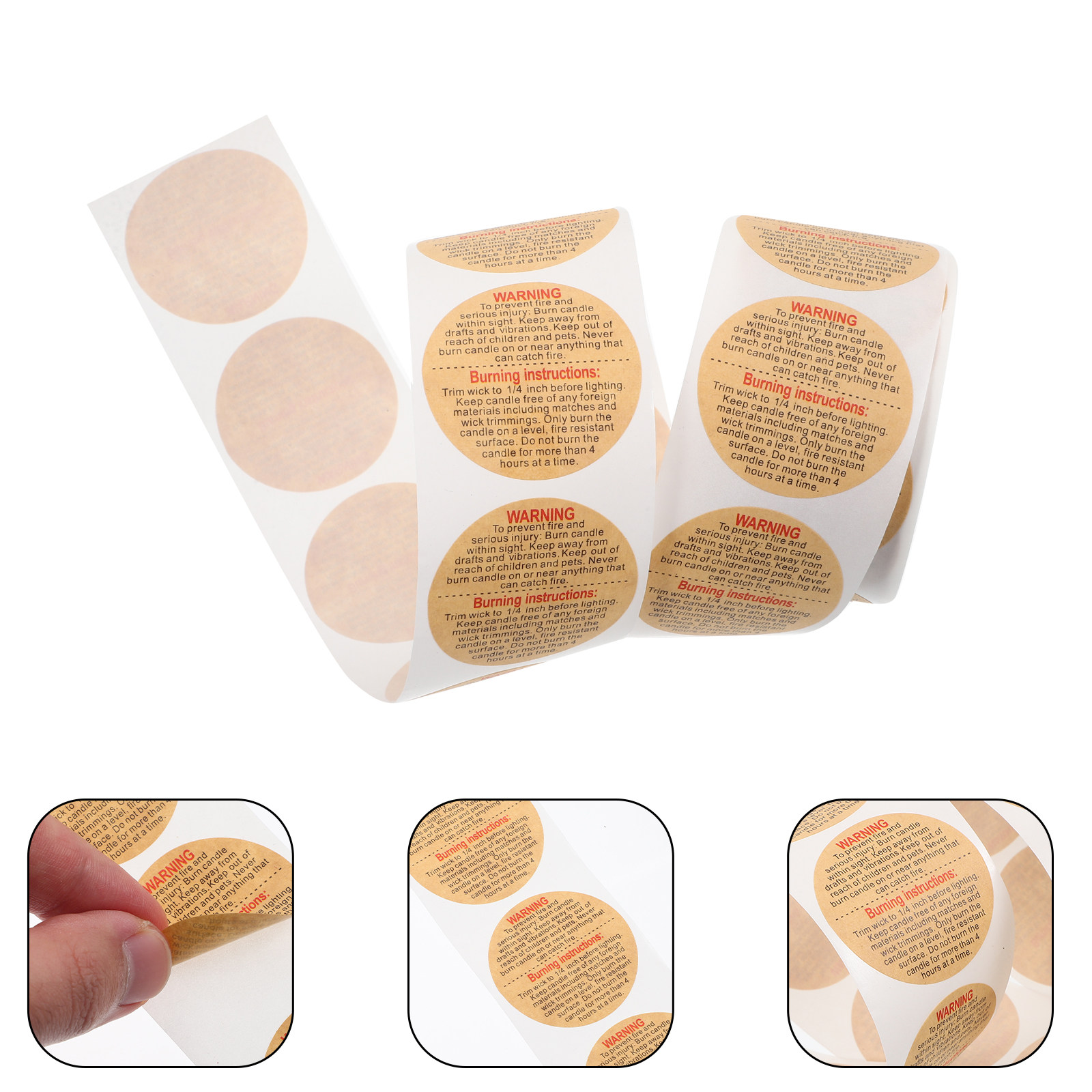 1 Roll Round Warning Labels fo – Sticker Label Roll Bewertung und Preis