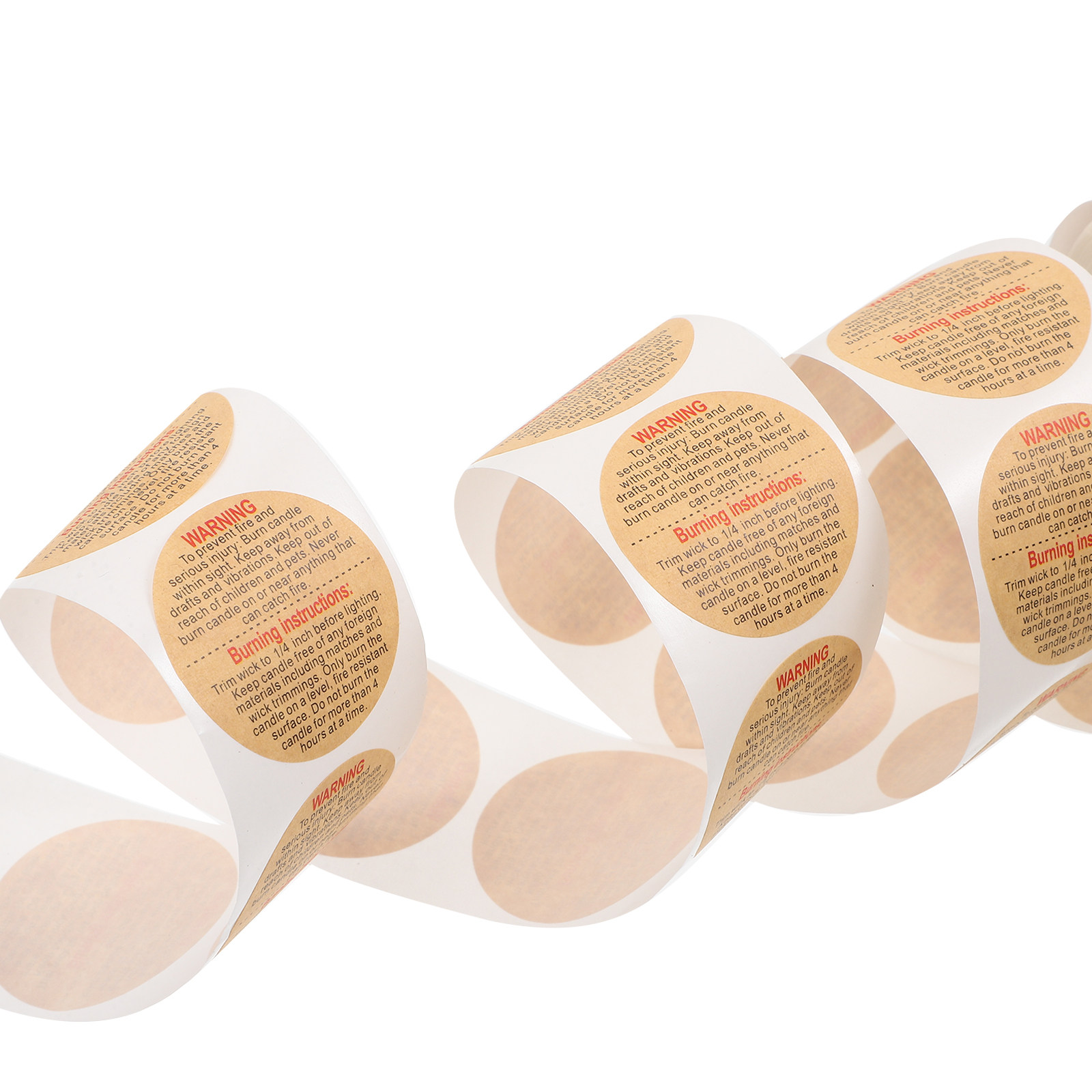 1 Roll Round Warning Labels fo – Sticker Label Roll Bewertung und Preis