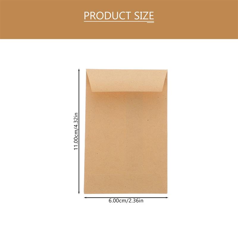 100Pcs Small Kraft Seed Envelo – Letter Envelope Kraft Bewertung und Preis