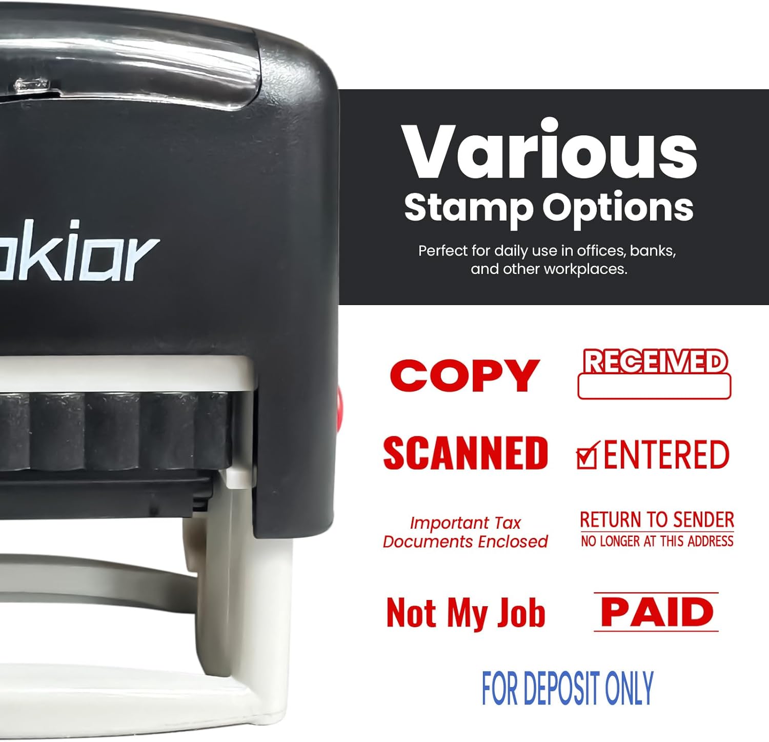 Self-Inking Scanned Stamp, Red – Self Inking Stamp Bewertung und Preis