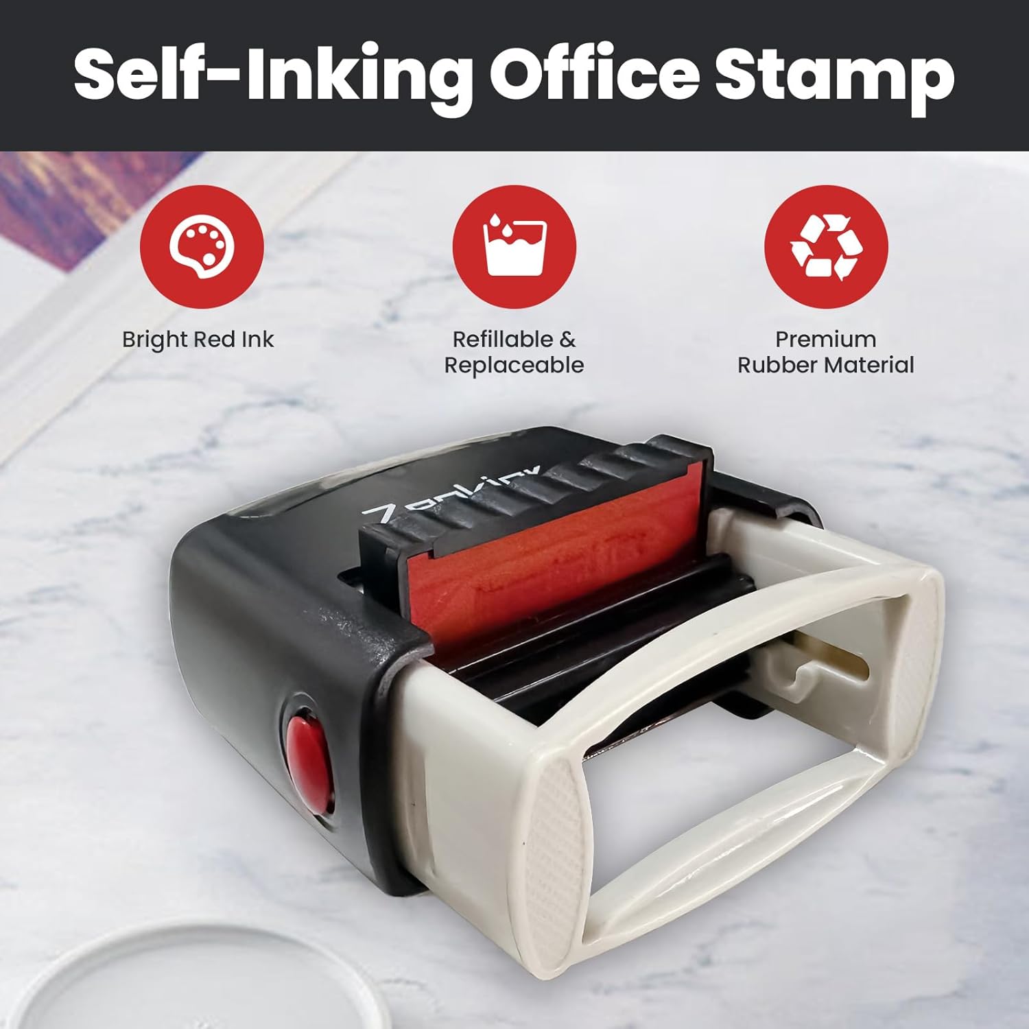 Self-Inking Scanned Stamp, Red – Self Inking Stamp Bewertung und Preis