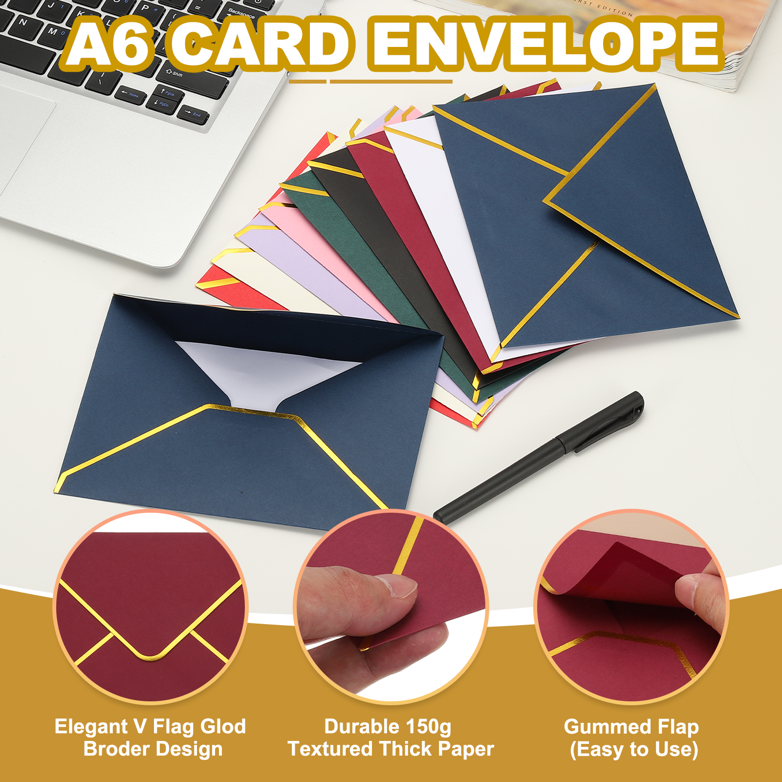 50/100Pcs A6 Envelopes 4x6 Car – Letter Envelope Kraft Bewertung und Preis