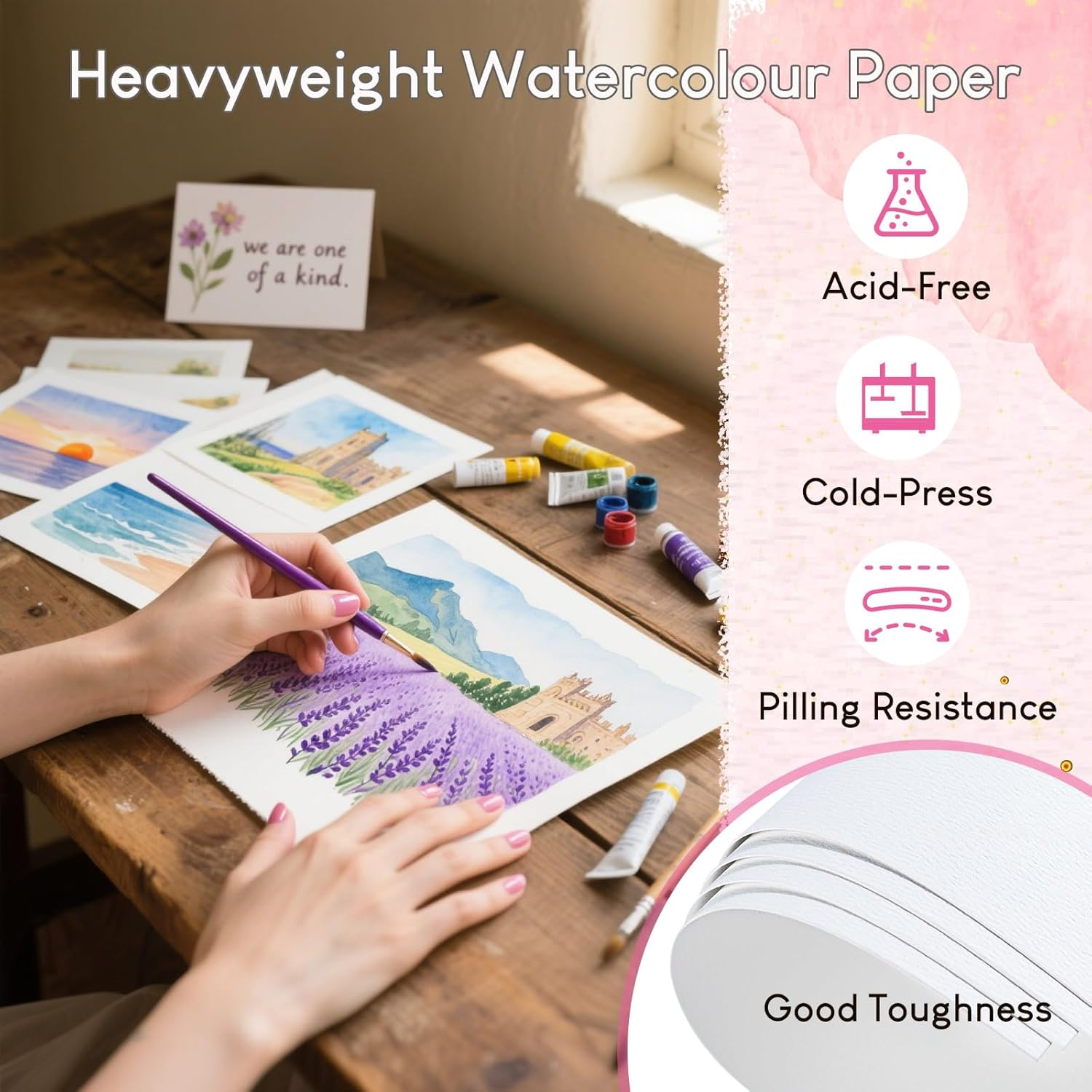 210x210mm 300GSM Watercolor Sk – Art Sketchbook Ring Bewertung und Preis