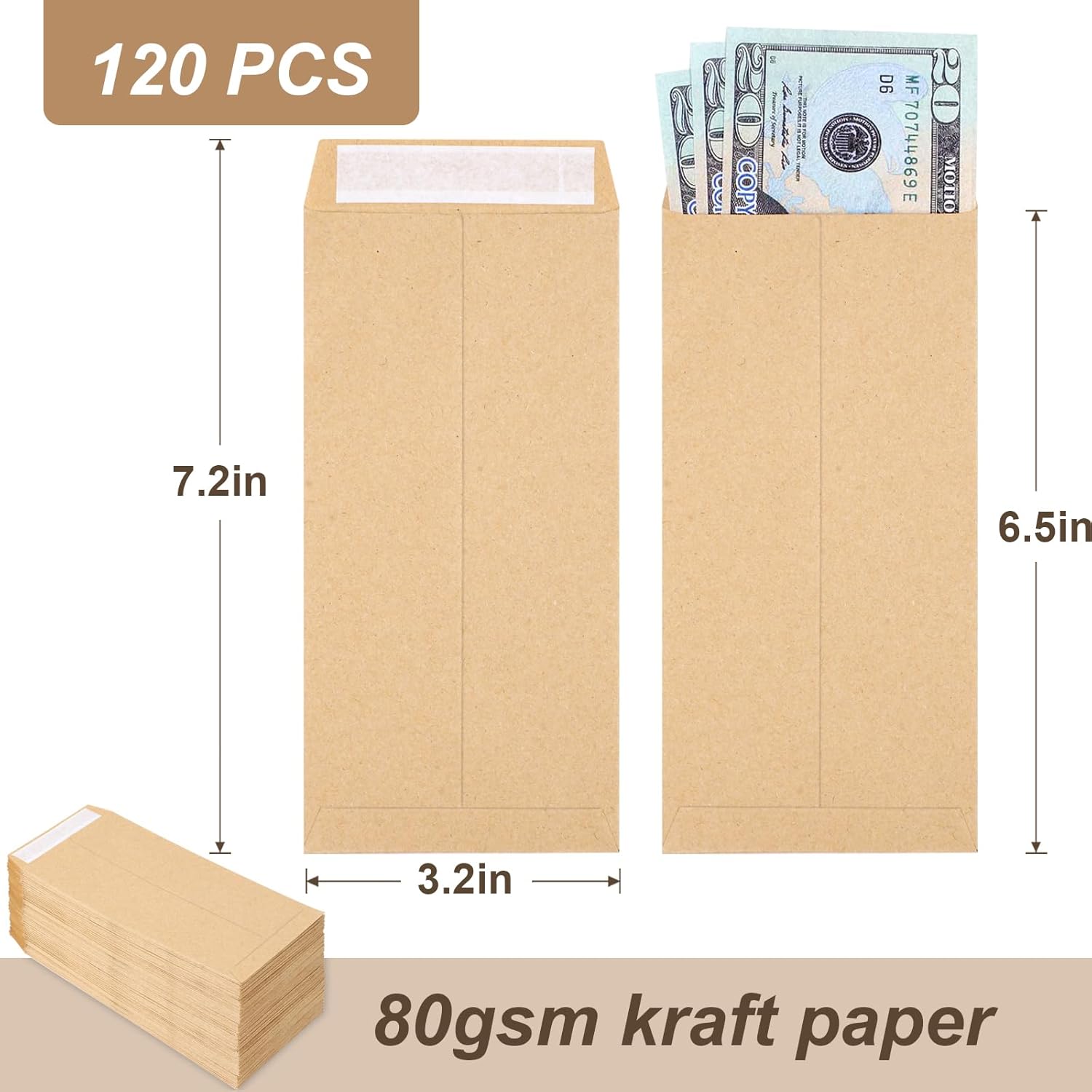 120 Cash Envelopes for Money K – Letter Envelope Kraft Bewertung und Preis