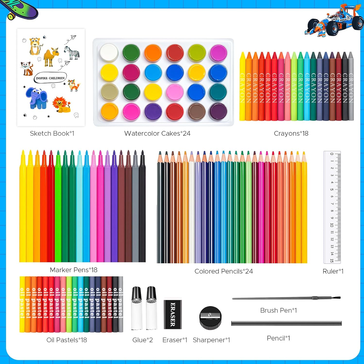 110PCS Arts & Crafts Supplies  – Highlighter Set Pastel Bewertung und Preis