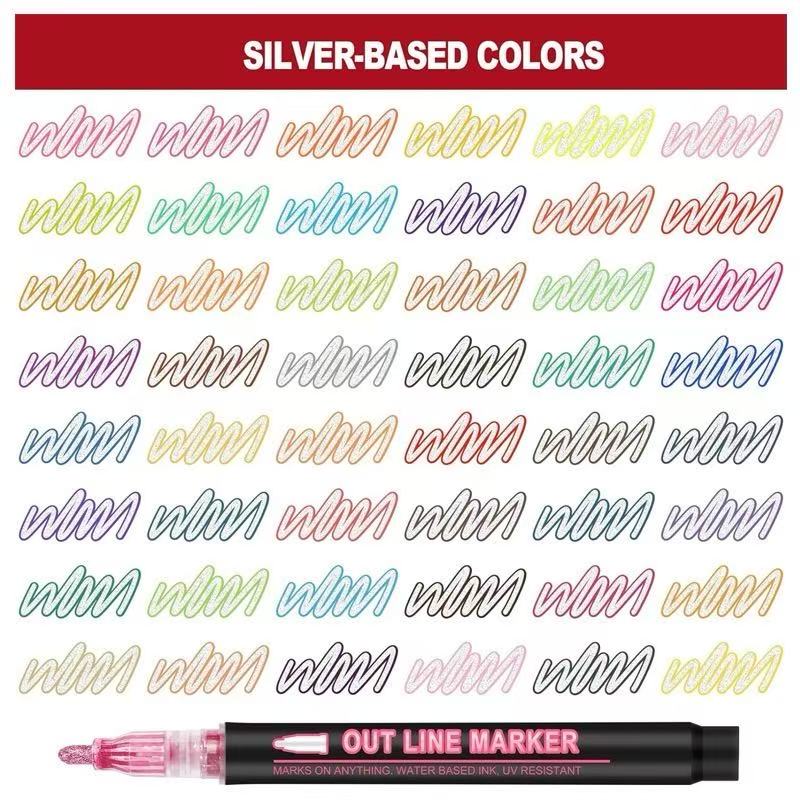 Double Line Outline Art Pen Ma – Highlighter Set Pastel Bewertung und Preis