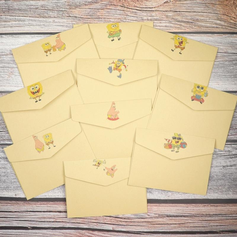 Cute SpongeBo SquarePants Kraf – Letter Envelope Kraft Bewertung und Preis