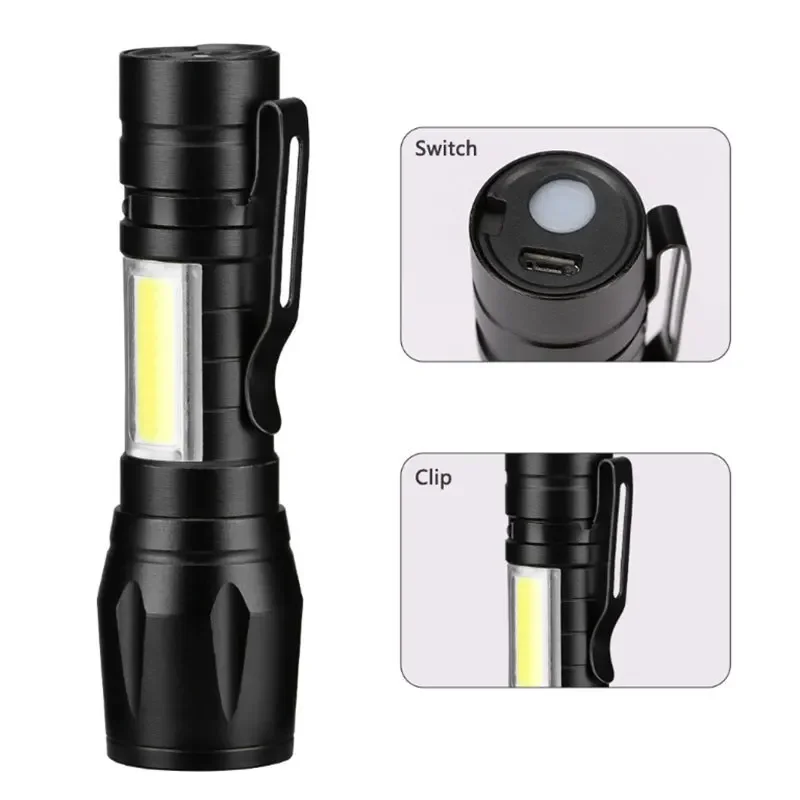 Mini LED Flashlight COB+XPE Po – Stationery Supply Bewertung und Preis