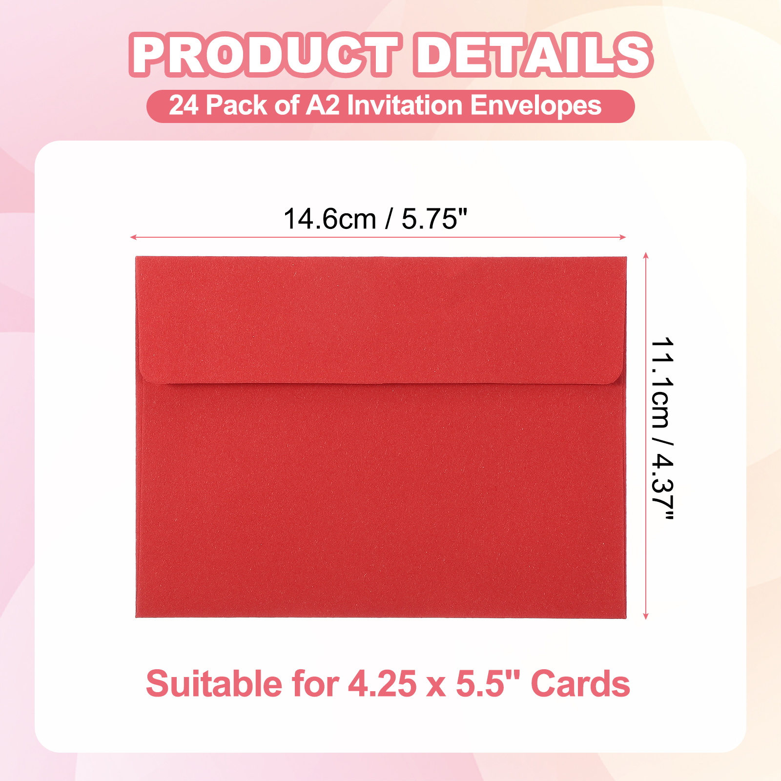 24Pcs A2 Envelopes Self Seal 1 – Letter Envelope Kraft Bewertung und Preis