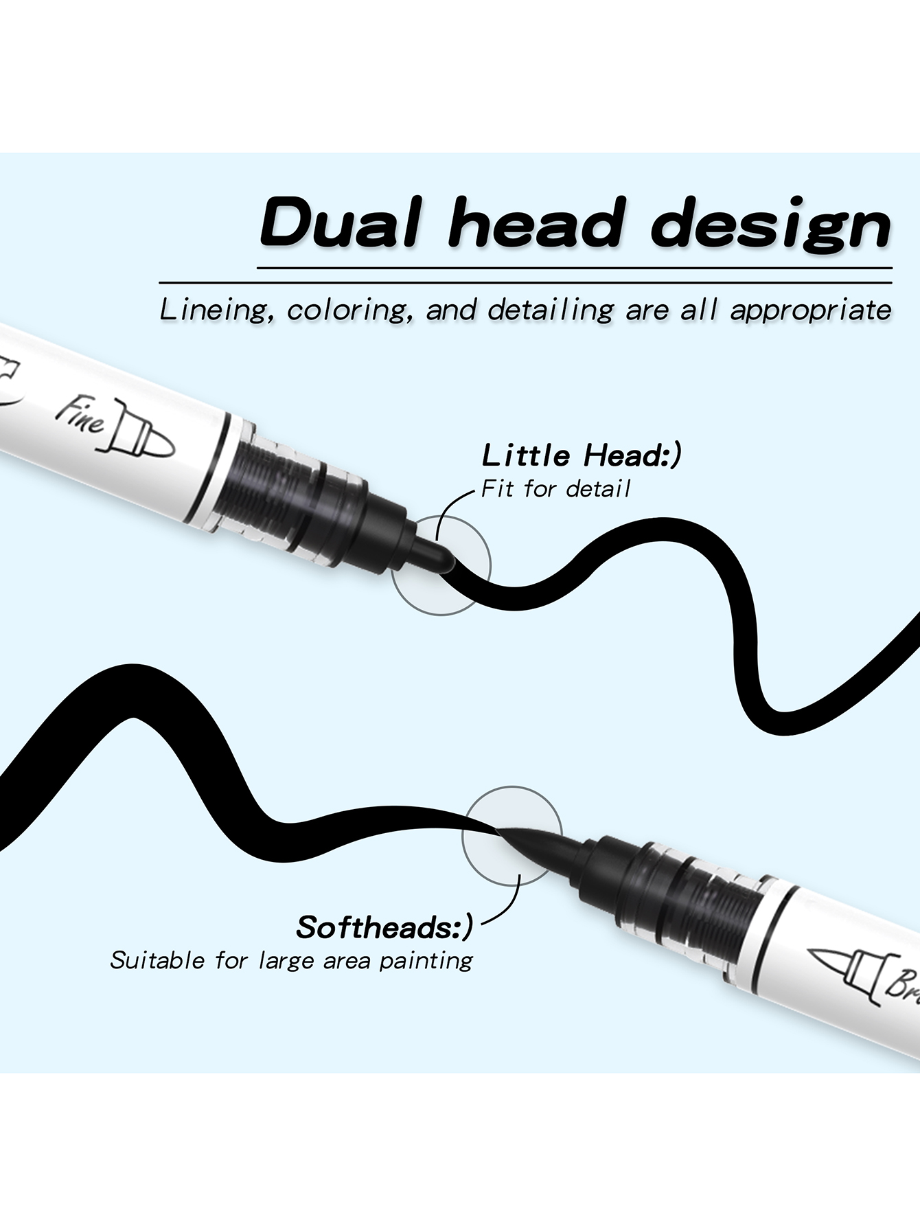 Black/White Large Capacity Dua – Whiteboard Marker Set Bewertung und Preis