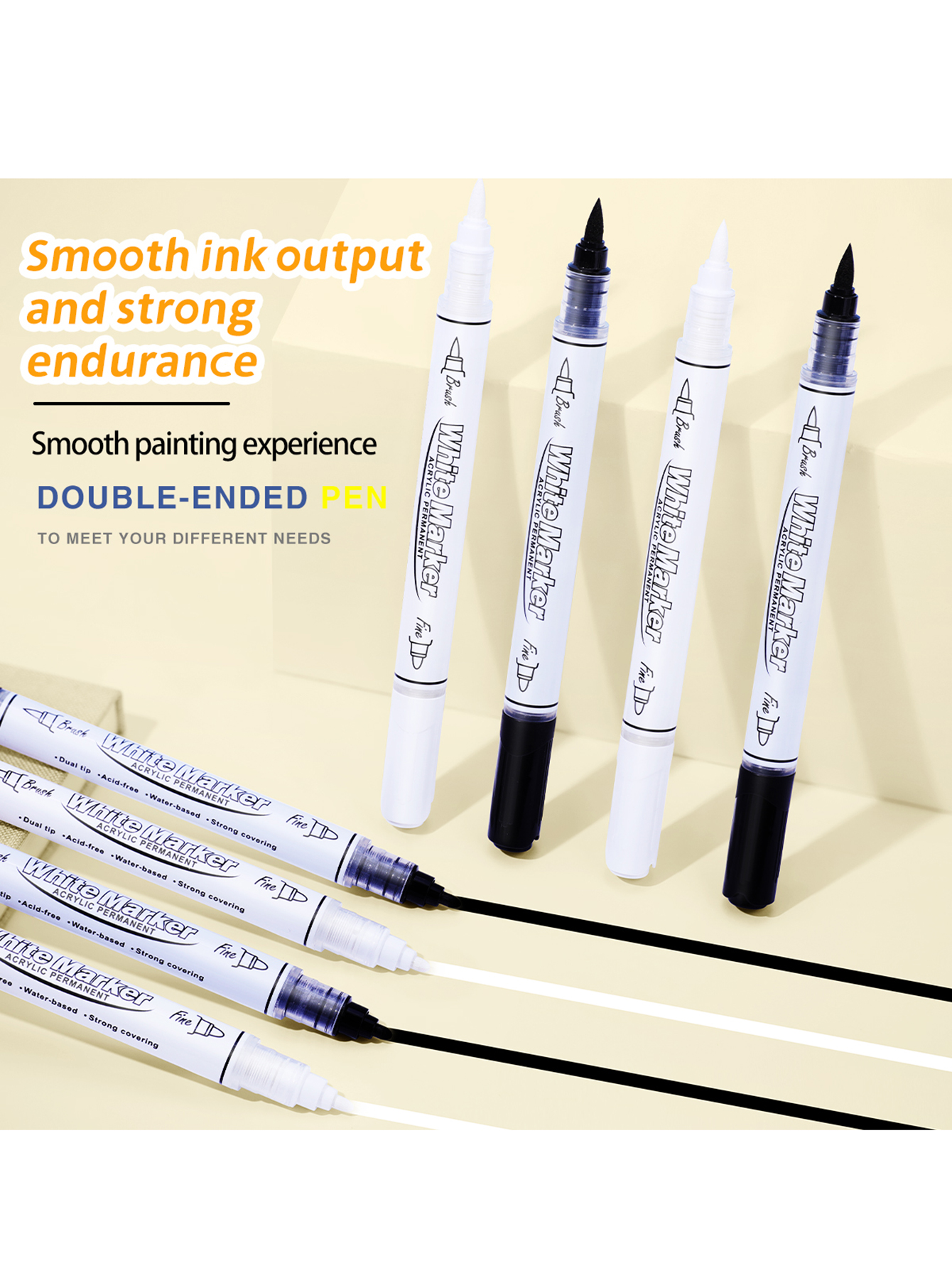 Black/White Large Capacity Dua – Whiteboard Marker Set Bewertung und Preis