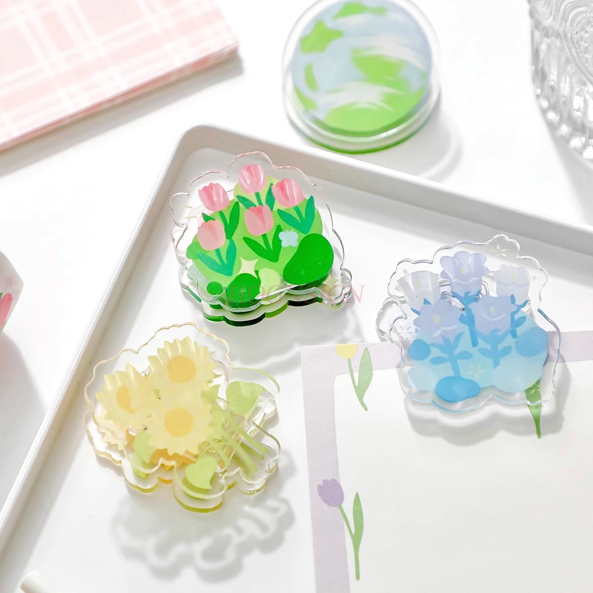 1pcs Afternoon Garden Acrylic  – Office Stationery And Supply Bewertung und Preis