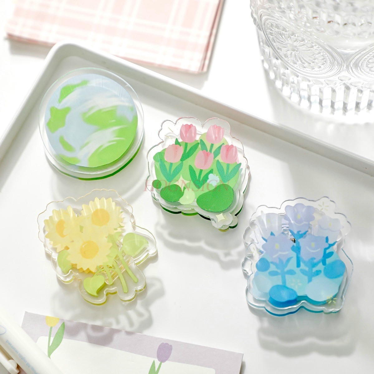 1pcs Afternoon Garden Acrylic  – Office Stationery And Supply Bewertung und Preis