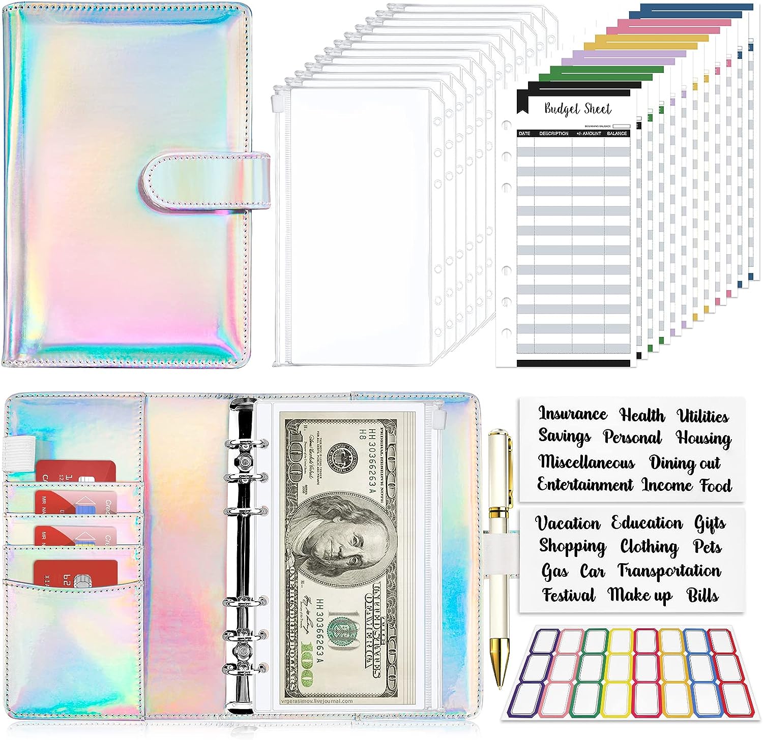 2023 laser Budget Binder Zippe – Planner Weekly Budget Bewertung und Preis