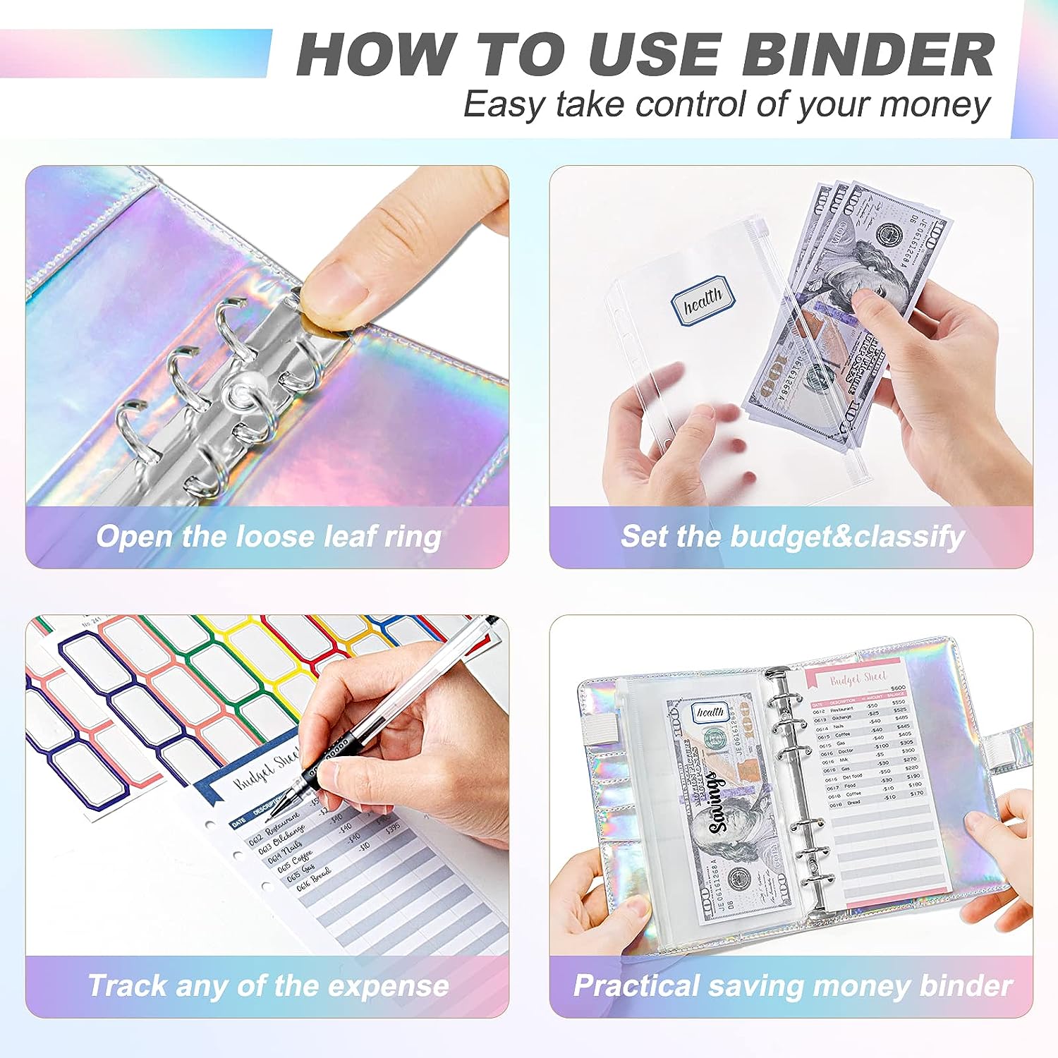 2023 laser Budget Binder Zippe – Planner Weekly Budget Bewertung und Preis