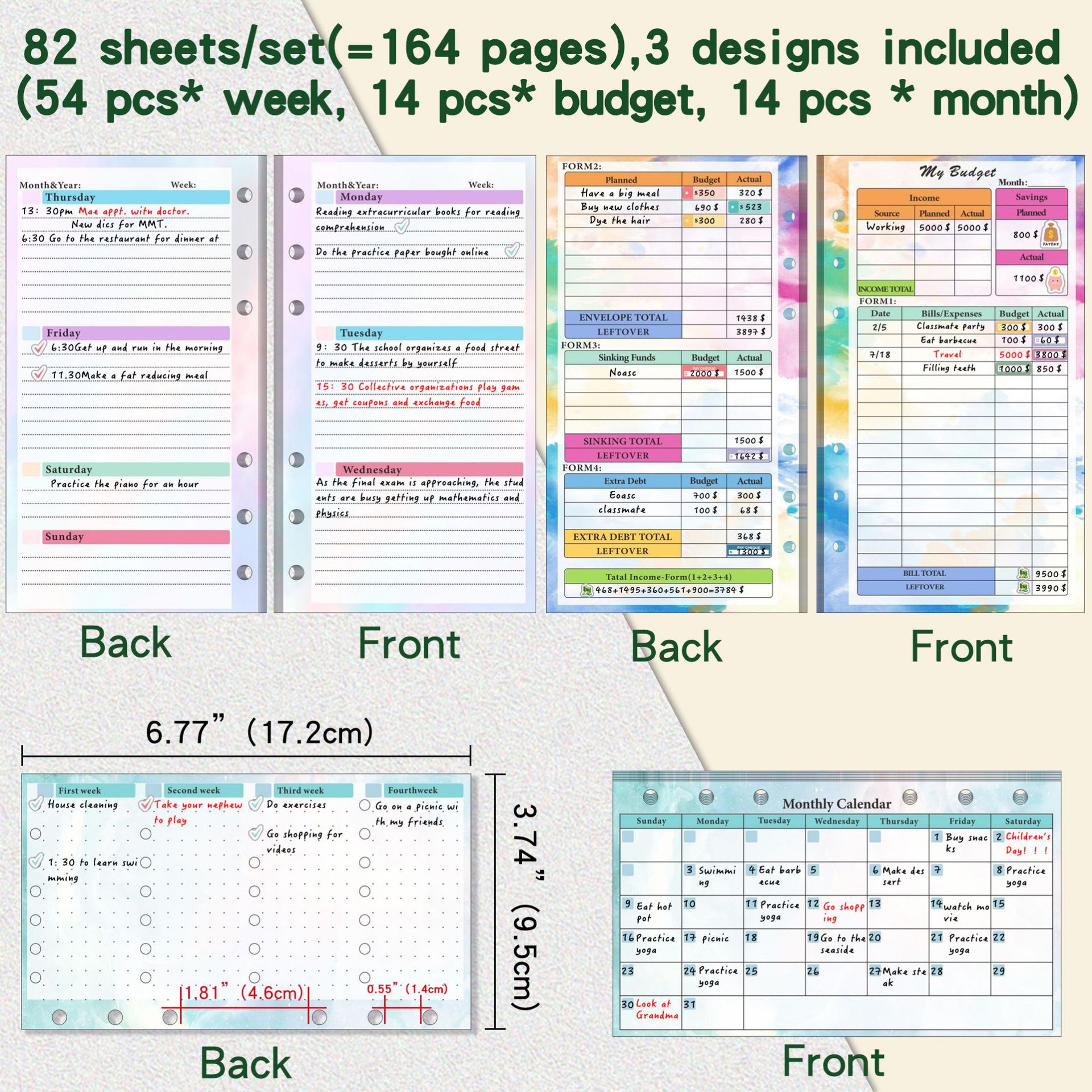 A6 Binder Budget Planner Noteb – Planner Weekly Budget Bewertung und Preis