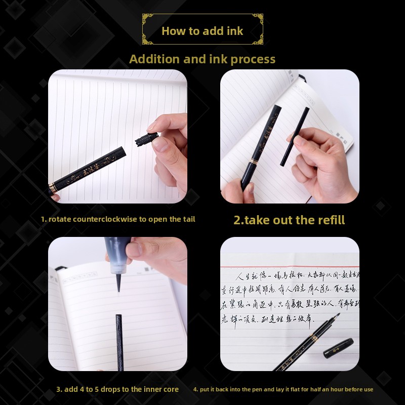 4PCS/SET Calligraphy Art Marke – Office Stationery And Supply Bewertung und Preis