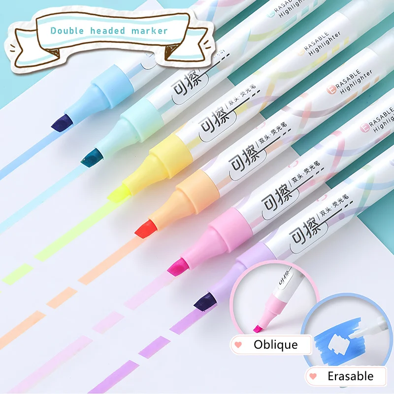 Set of 6 Colors Kawaii Erasabl – Highlighter Set Pastel Bewertung und Preis