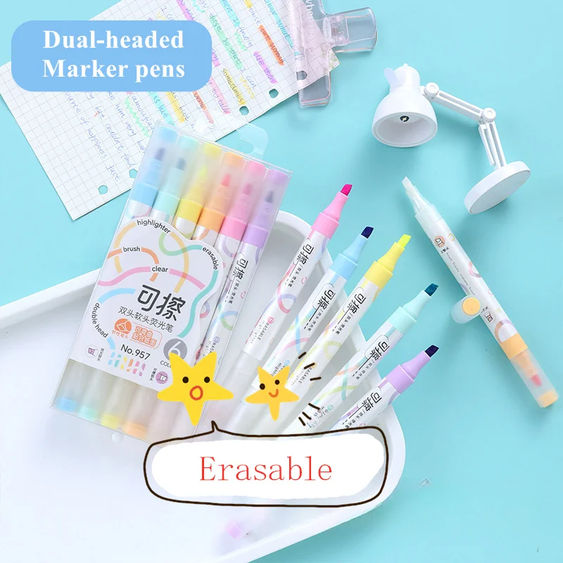 Set of 6 Colors Kawaii Erasabl – Highlighter Set Pastel Bewertung und Preis