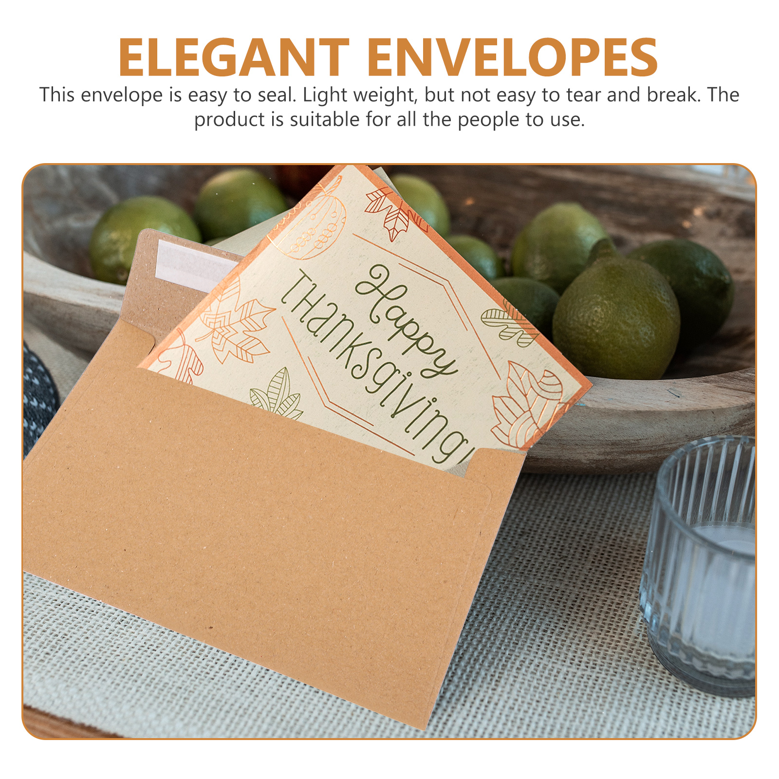 50Pcs Classical Kraft Blank Pa – Letter Envelope Kraft Bewertung und Preis