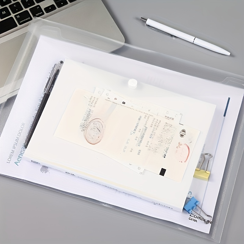 10pcs Transparent A4 Folders C – Office Stationery And Supply Bewertung und Preis