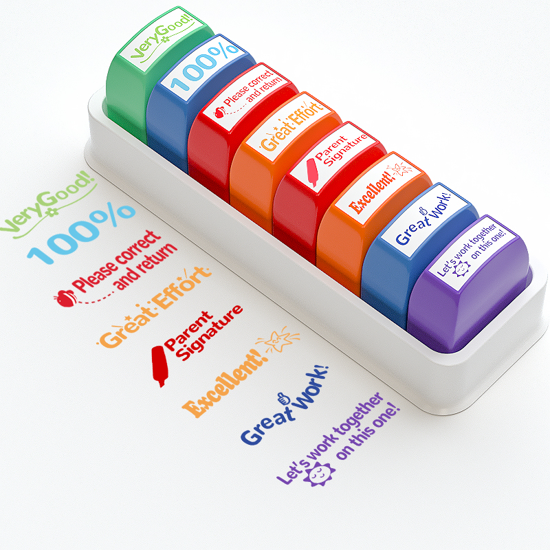 8 Teacher stamps Classroom Tea – Self Inking Stamp Bewertung und Preis