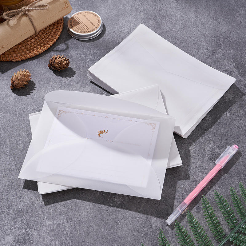 50pcs/lot Blank Translucent En – Letter Envelope Kraft Bewertung und Preis