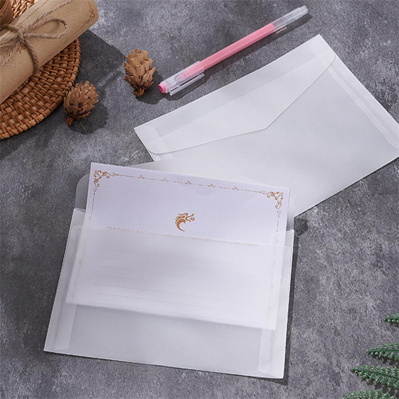 50pcs/lot Blank Translucent En – Letter Envelope Kraft Bewertung und Preis