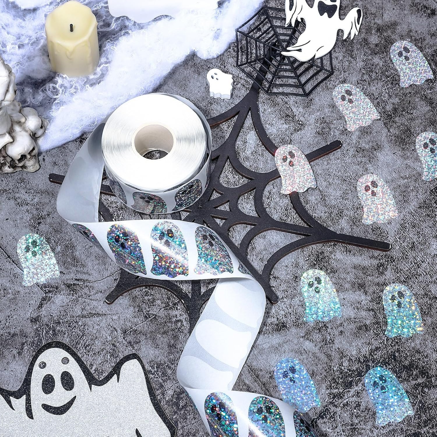 Ghost-Shaped DIY Waterproof St – Sticker Label Roll Bewertung und Preis