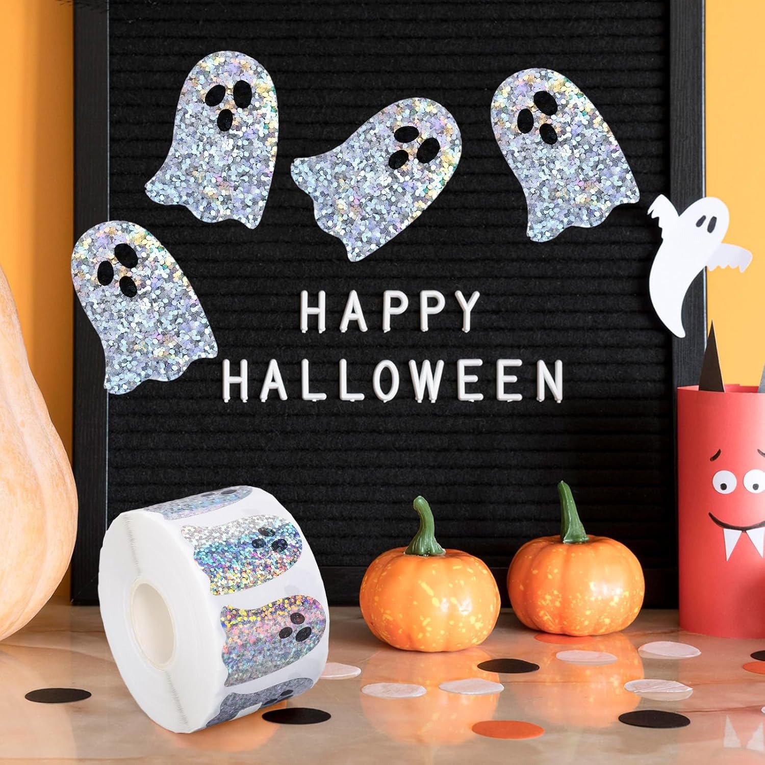 Ghost-Shaped DIY Waterproof St – Sticker Label Roll Bewertung und Preis