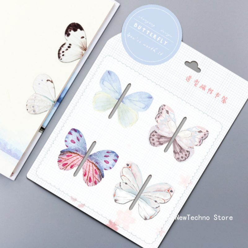4pcs/Set Cartoon Butterfly Mag – Paperclip Magnetic Set Bewertung und Preis