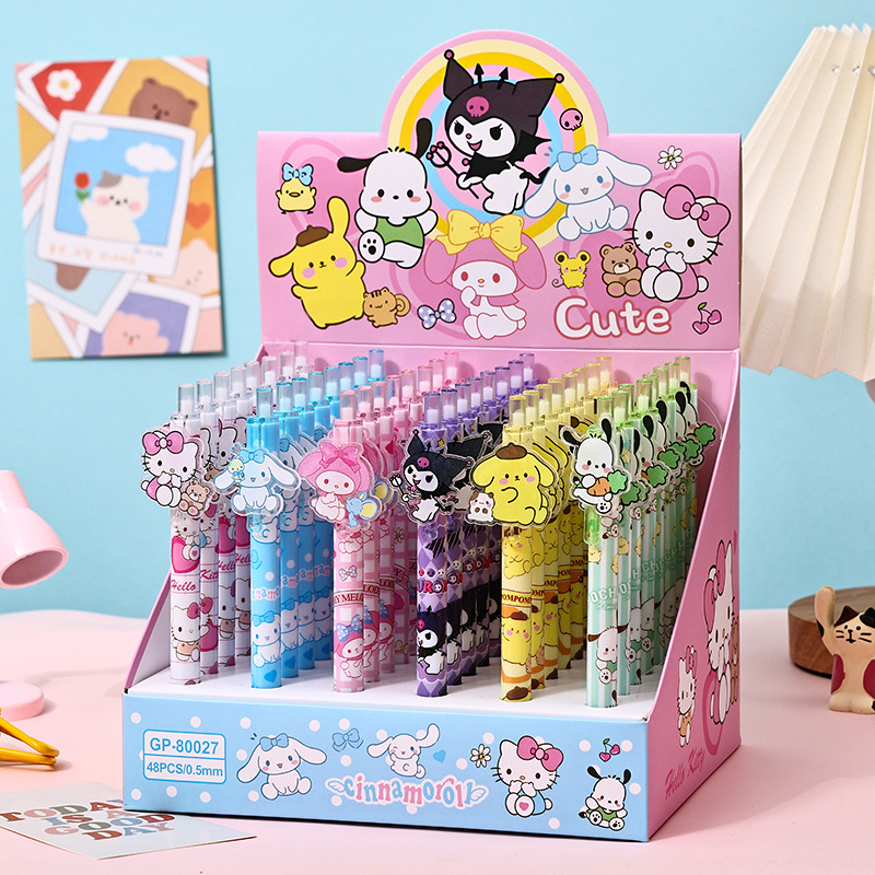 48pcs Gel Pen Kuromi KT My Mel – Stationery Supplier Bewertung und Preis