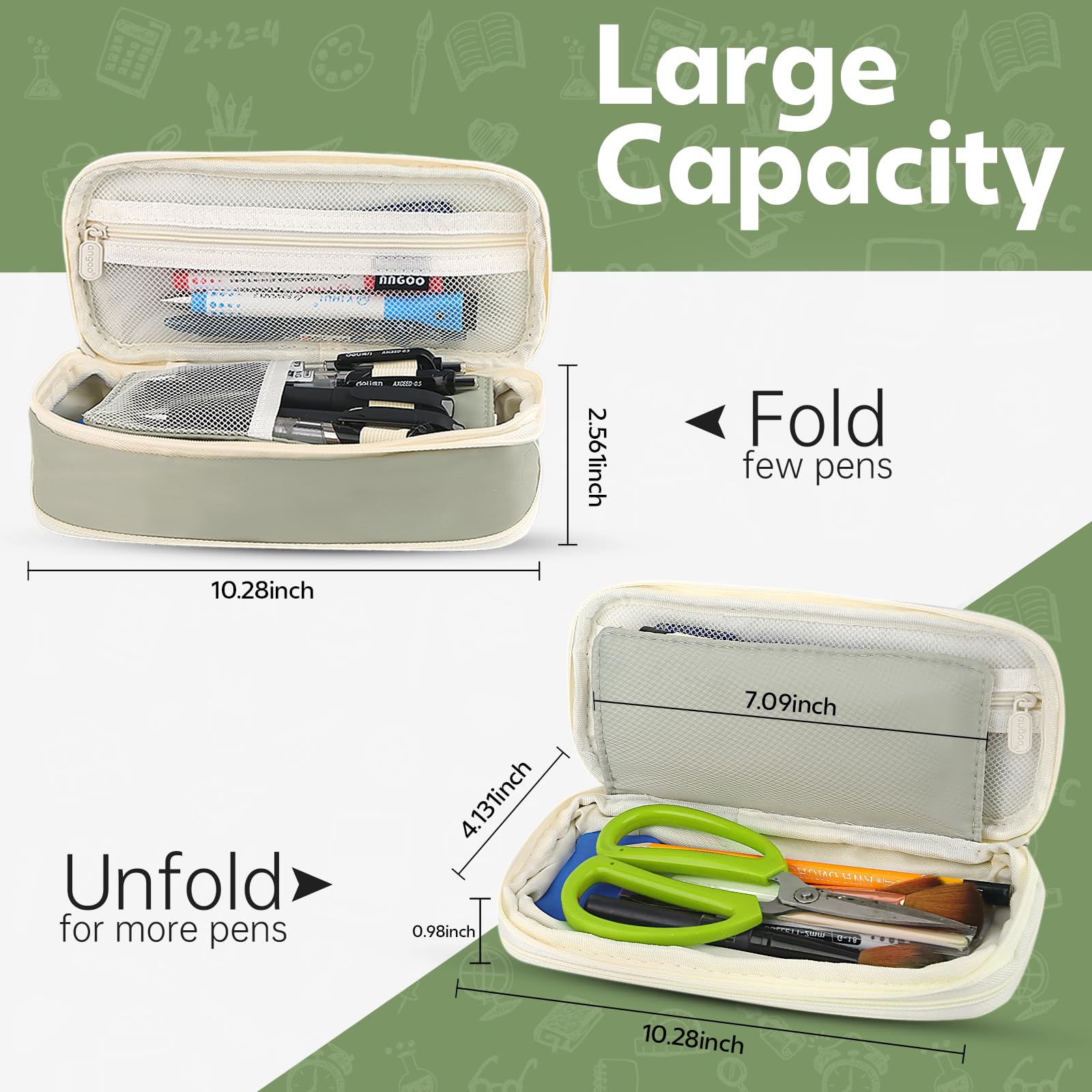 Large-capacity green pencil ca – Ideal Stationery & Office Supply Bewertung und Preis