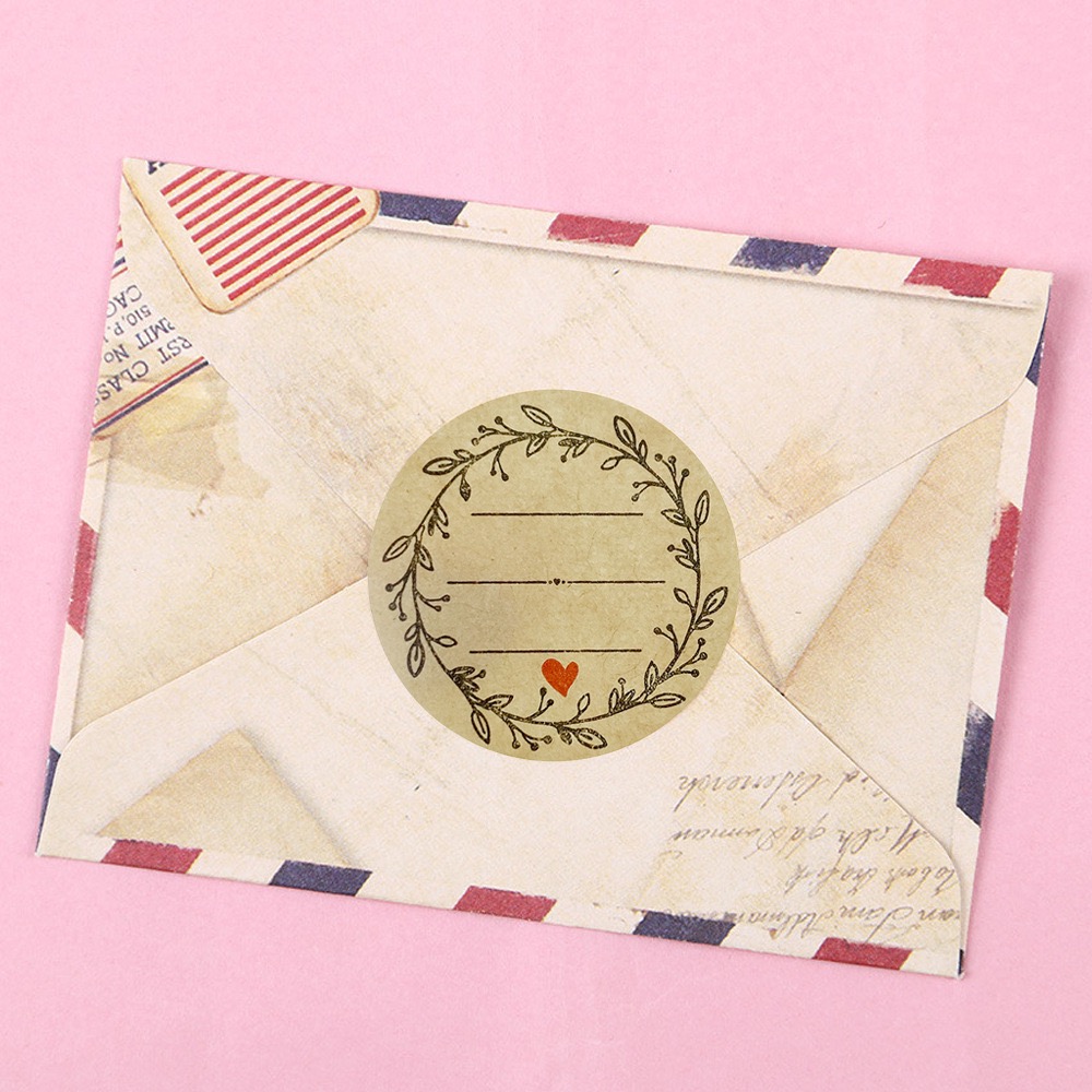 500 PCs/roll 1 inch kraft pape – Letter Envelope Kraft Bewertung und Preis