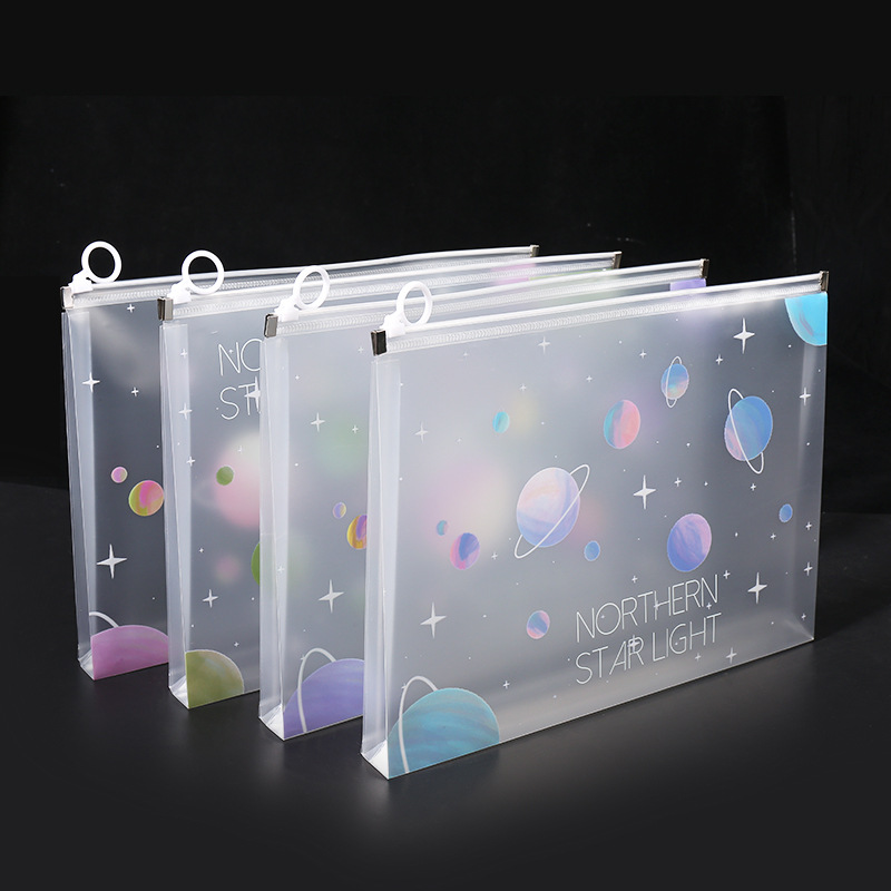4/12pcs A4 Space Zipper Folder – Office Stationery And Supply Bewertung und Preis