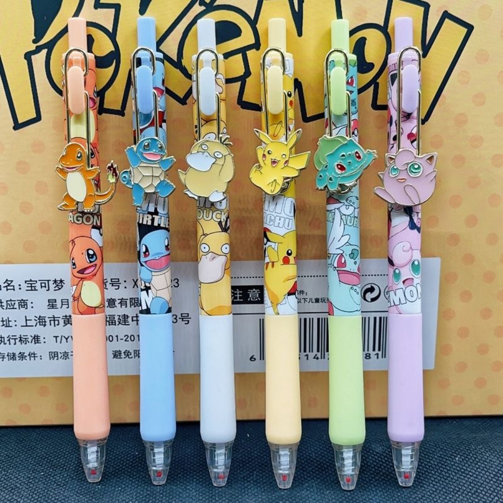 6pcs Pokemon Patch Press Pen S – Office Supply Office Stationery Items Bewertung und Preis